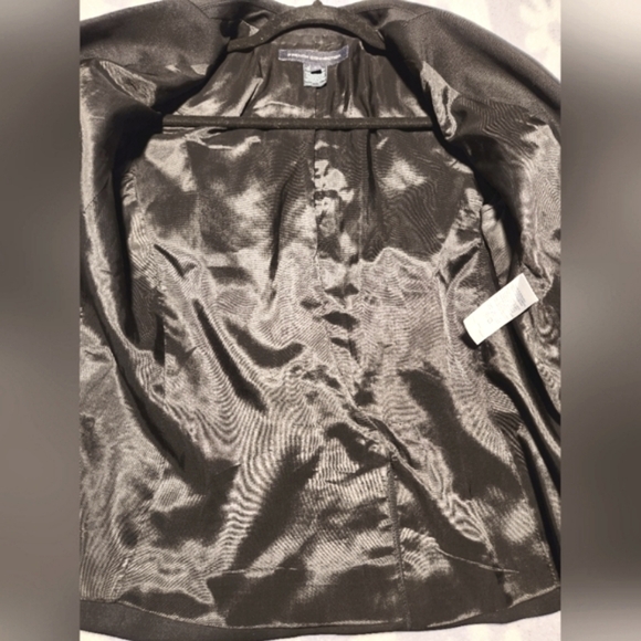 French Connection Black Virgin Wool Womens Blazer Size 4 Career Workwear - Picture 6 of 8